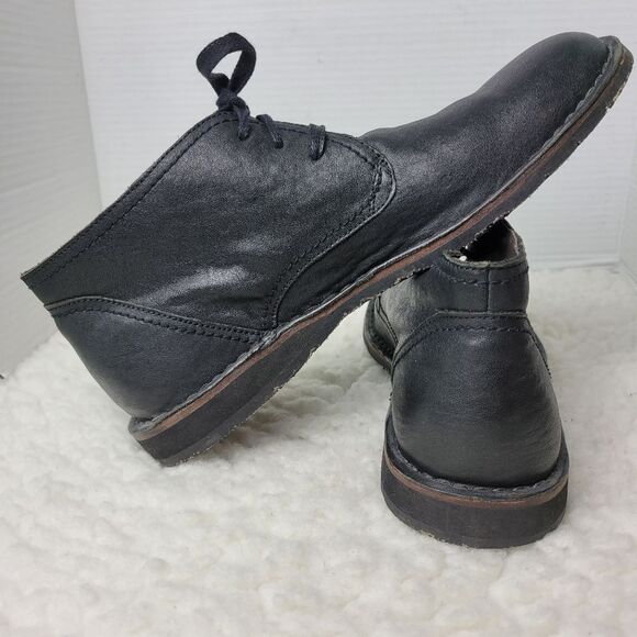 John Varvatos Hipster Men\'s Boots Size 11.5 Chukka Black Soft Leather